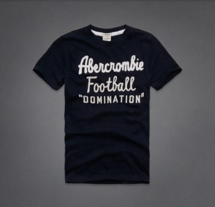Abercrombie Fitch Hombres De Cuello Redondo Corto Remera AF5243